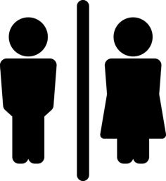 Male And Female Toilet Silhouette Cutting Svg Files, Free Vectors File